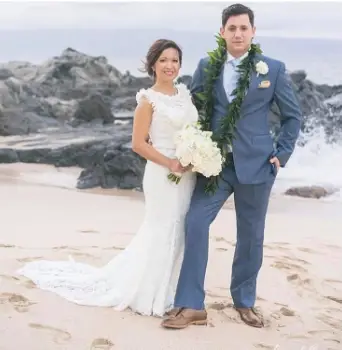 Christophe-Rull-&-wife-Wilma-Dizon-Rull-on-their-wedding-day-in-Hawaii